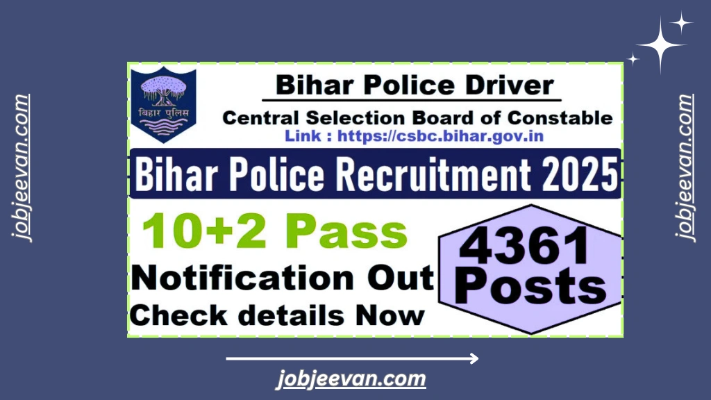 Bihar Police Driver Recruitment 2025